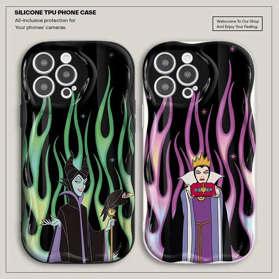 Disney Villain Witch Queen Phone Case for Vivo Y20 Y20i Y21 Y16 Y17 Y19 Y21A Y02 Y12 Y15S 2021 Y35 Y22S Y36 Y50 4G 5G Cover
