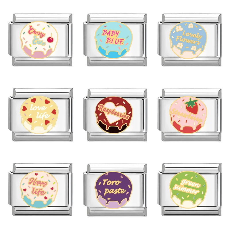 Youvelst Юбилейный браслет с подвесками шоколадный цветок торт итальянские