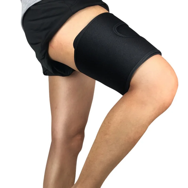1pc Legwarmers Women Men Neoprene Elastic Adjustable Compression Thigh Protector Upper Leg Sleeve Sport Accessories - купить по
