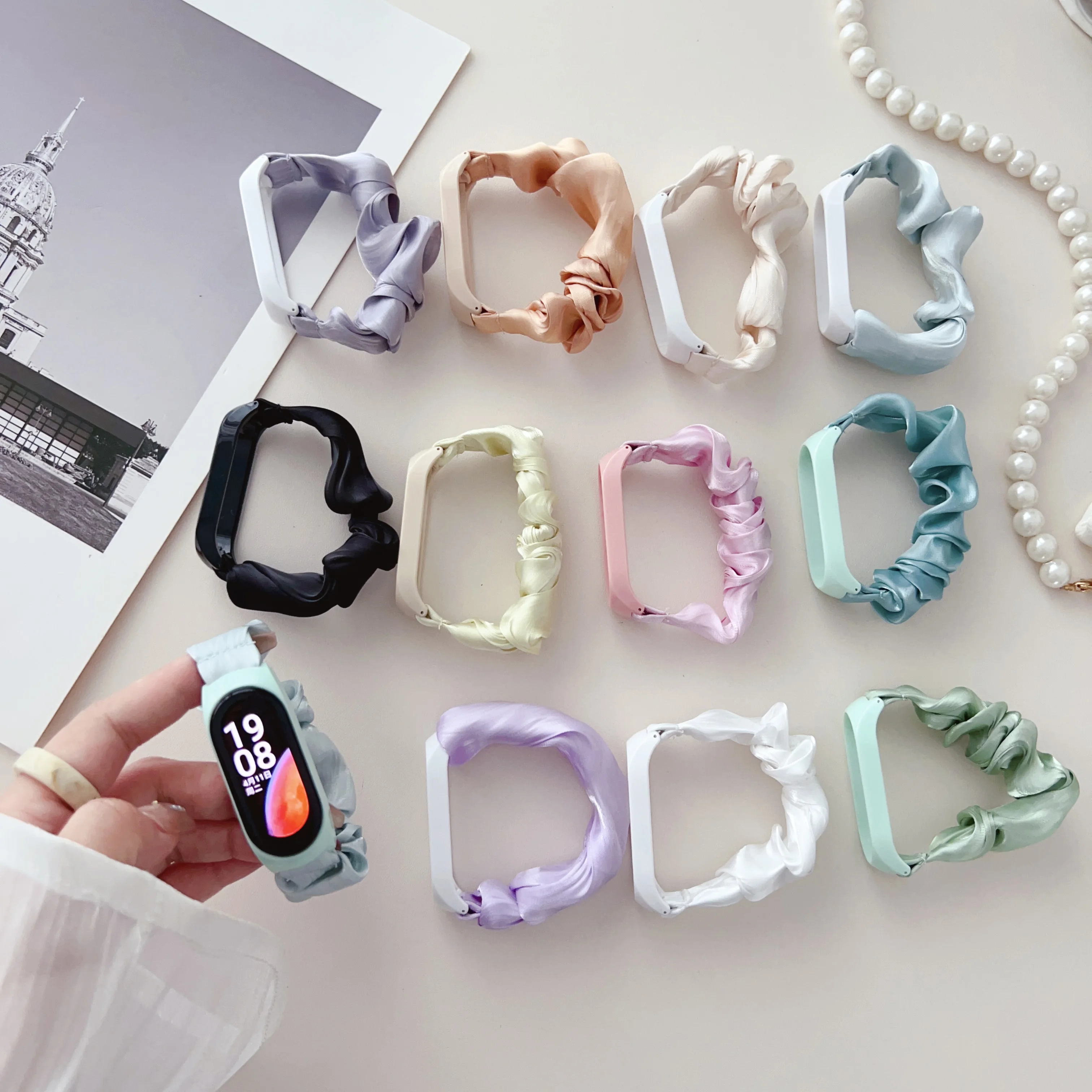 

Elastic Stretch Cloth Candy Strap For Xiaomi Mi Band 7 3 4 5 6 Strap Accessories for Mi Band 6 5 Bracelet Watchband Replacement