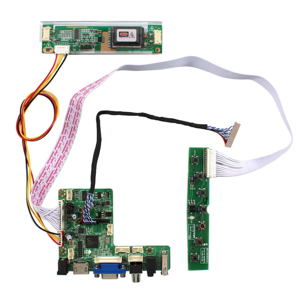 Панель контроллера VSDISPLAY HD-MI USB VGA AV LCD, совместимая с 15-дюймовым ЖК-экраном 1024x768 NL10276BC30-33D
