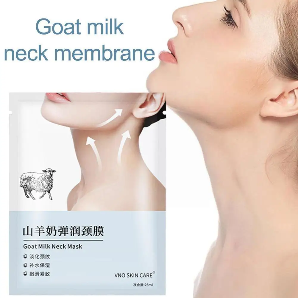 

1pc Goat Milk Neck Hydrating Whitening Desalination Moisturizing Patch Care Firming Lift Anti-aging Wrinkles Neck Neck H8g0