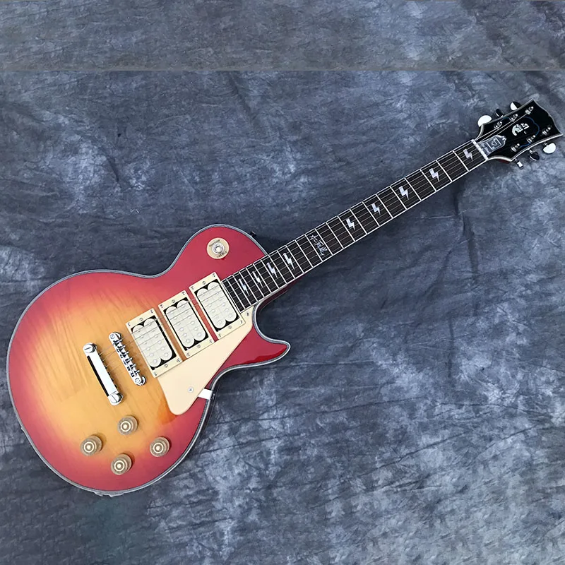 Китайская электрическая гитара Ace Frehley подпись несколько цветов корпус из