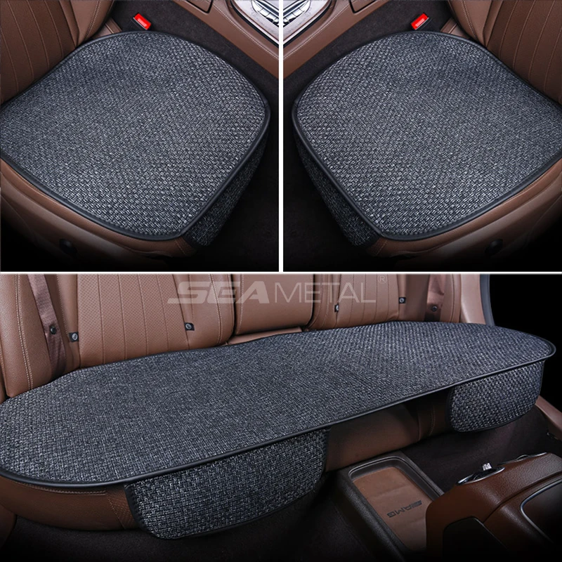 

Льняные Чехлы На Автомобильные Сиденья SEAMETAL, Универсальные Дышащие Защитные Подушки Для Сидений Для Автомобилей