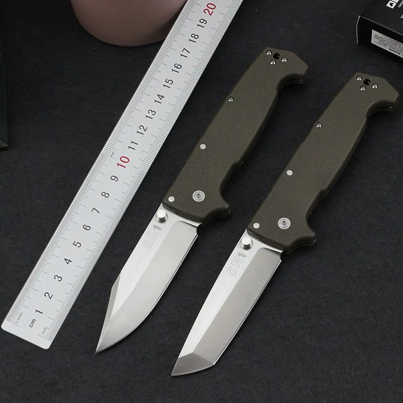 

High hardness cold steel SR1 self-defense tool multifunctional portable outdoor folding knife tactical hunting knife