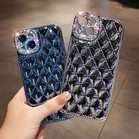 for iphone 13 12 11 pro max electroplating protective cover for iphone 11 12 13 mobile phone case light luxury rhinestone lens