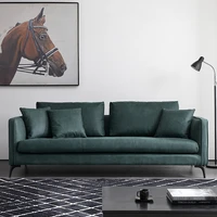 italian minimalist technology cloth sofa small family living room ins wind straight row three person four person down latex sofa