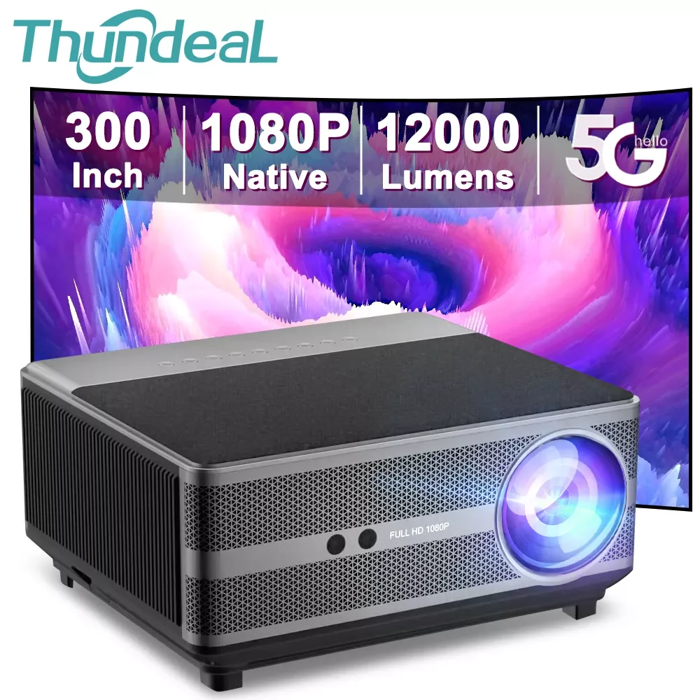 

ThundeaL Full HD 1080P Projector TD98 WiFi LED 2K 4K Video Movie Smart TD98W Android Projector PK DLP Home Theater Cinema Beamer
