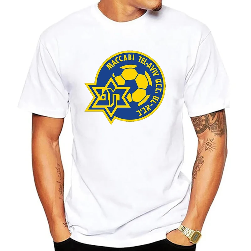 

Funny Maccabi Haifa T Shirt Football Tel Aviv Fc T-Shirt Short Sleeve T-Shirts Harajuku Men Tshirt Football Clothes Summer Tops