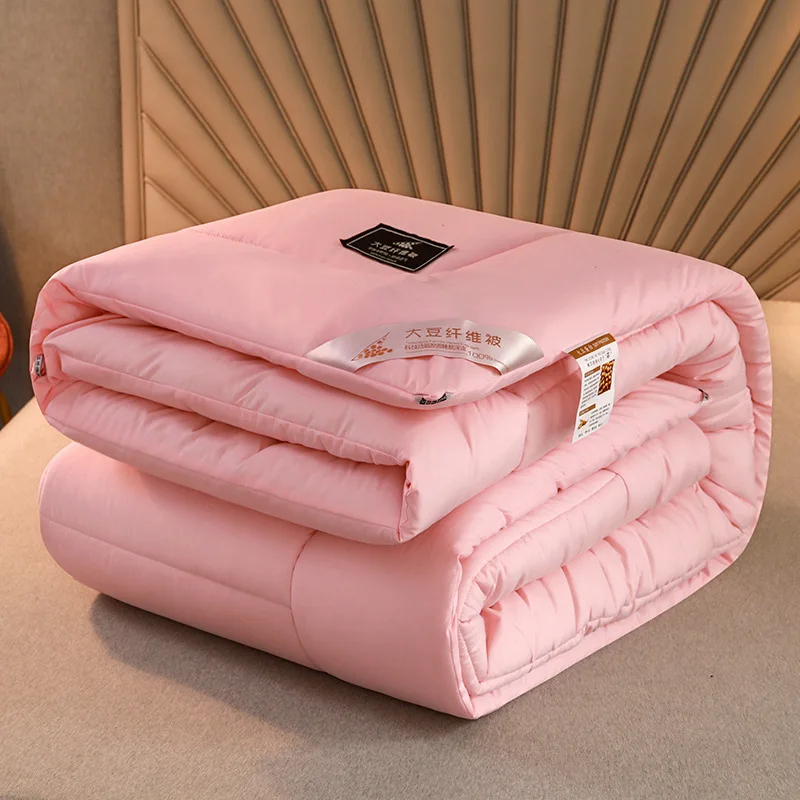 

150x200 см теплое соевое волокно с наполнителем, зимнее, Осеннее, хлопчатобумажное одеяло, одеяло детского возраста, класс А