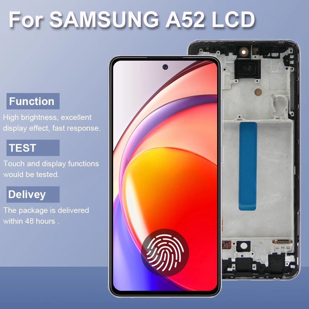 Super AMOLED A52 4G 6 5 &quotэкран дисплея для Samsung Galaxy ЖК-дисплей с сенсорным экраном и