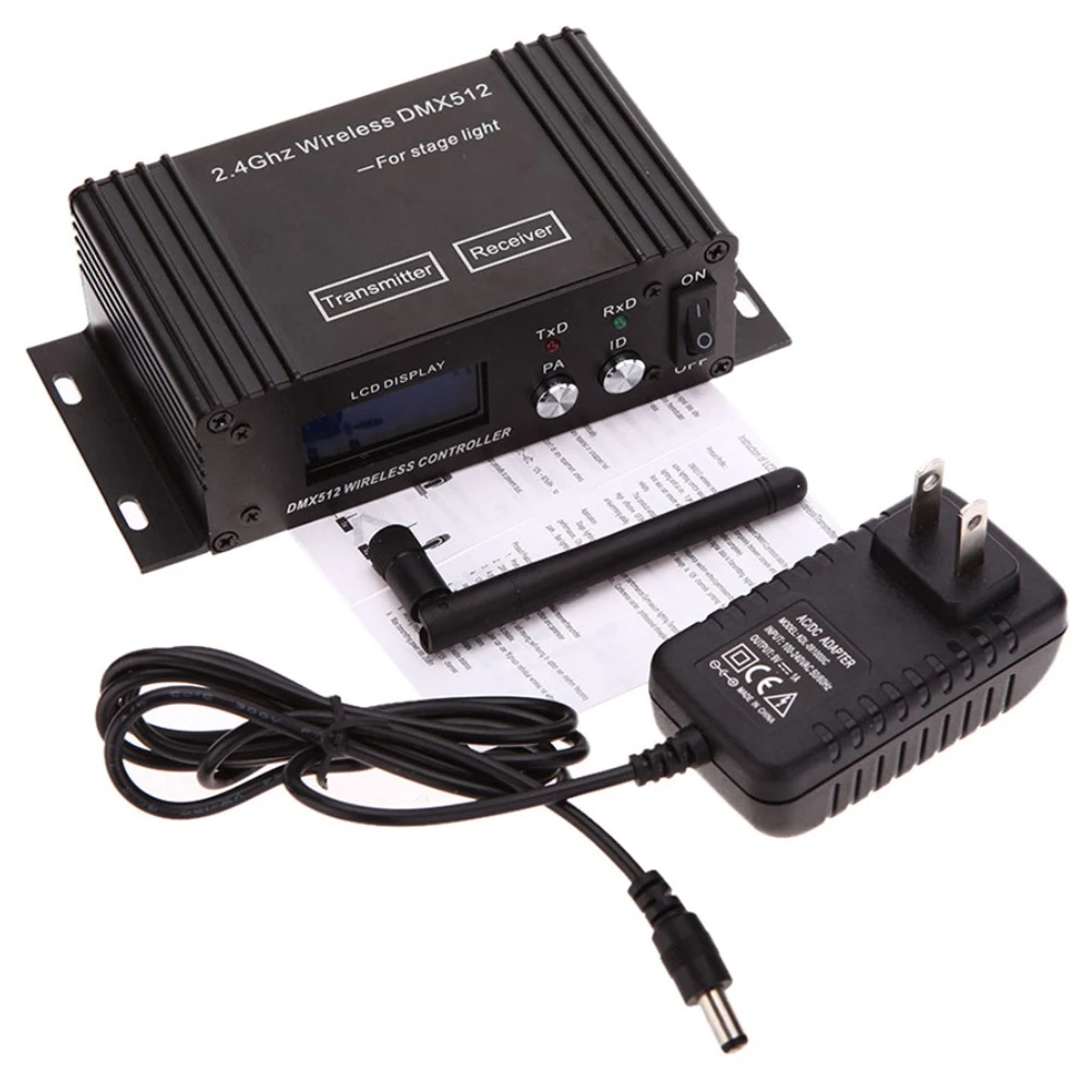 Беспроводной контроллер DMX 512 приемник-передатчик ЖК-дисплей регулируемая