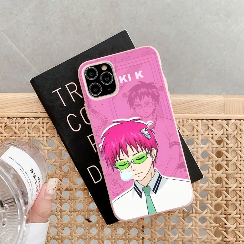 Новый чехол для телефона Anime Saiki Kusuo iPhone 14 11 12 13 Mini Pro Xs Max 8 7 6 6S Plus X XR однотонный ярких