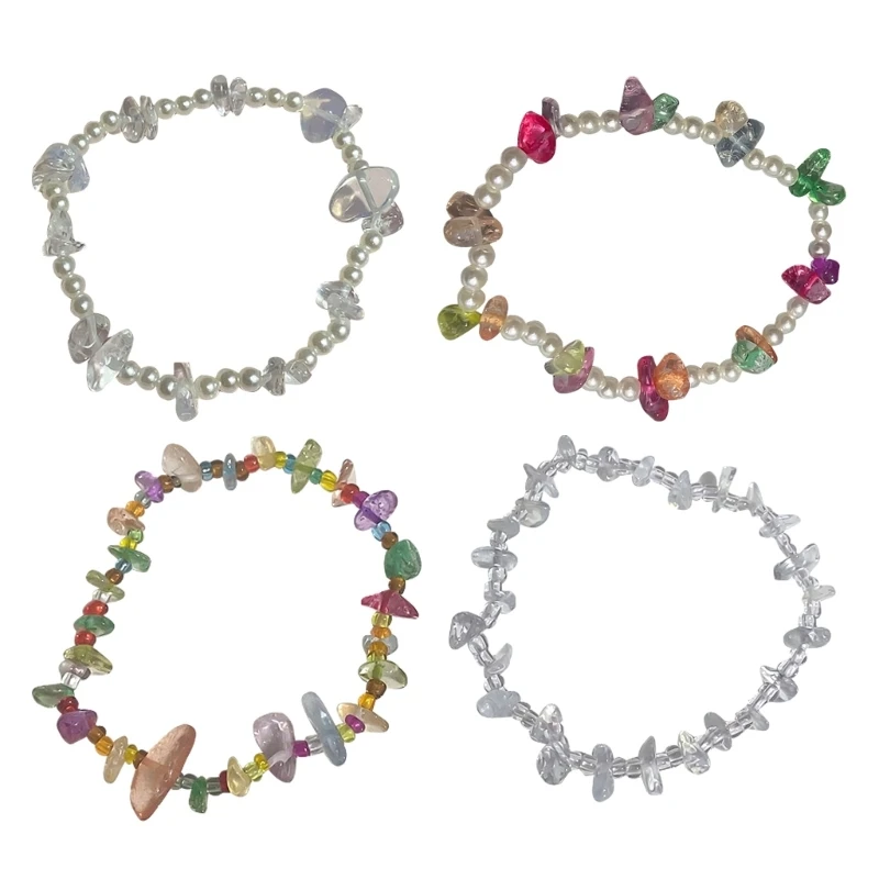 

Natural Gemstone Pearl Stretch Bracelets Healing Bracelets for Womens