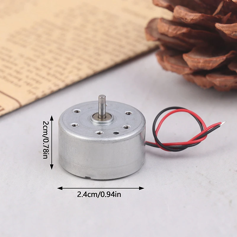 RF-300EA-1D390 DC 1 5 V 3V 5V 6V 7250 об/мин мини бесшумный 24 мм круглый Шпиндельный двигатель