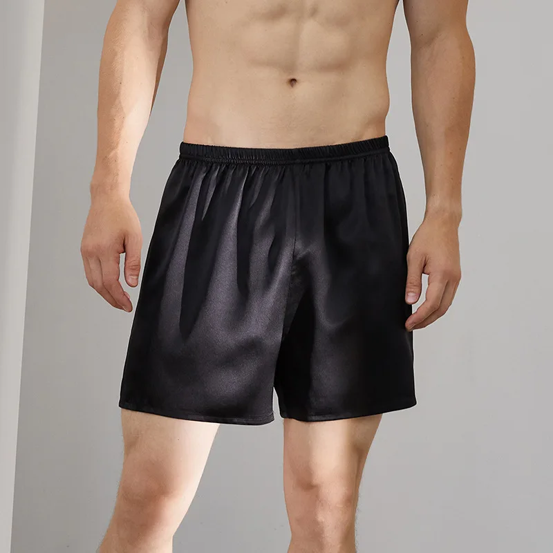 Seamless Ice Silk Short Pants Men Thin Large Size High Waist Boxers Safety Shorts Beach Breathable Quick Dry Loose Shorts