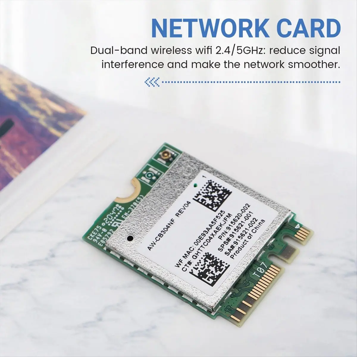 A99X AW-CB304NF RTL8821CE WiFi-карта + антенна, двухдиапазонная 2,4G5G, Bluetooth 4.2, 433 Мбитс, 802.11AC, беспроводная сетев (art.: 3920dc9ac0400) - 3920dc9ac0400