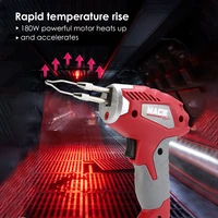 180w 220v eu uk fast heating welding repair tool electric soldering iron industrial grade welding tools with led light