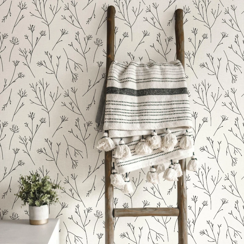

Twigs Peel and Stick Wallpaper Wallcovering Wall Decor