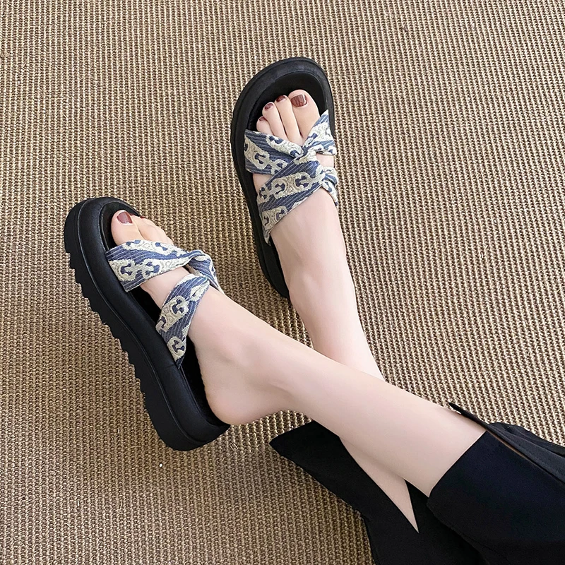 2023 Super Hot Outwear Girls' Slippers Bow Style Versatile and Gentle Ladies Style