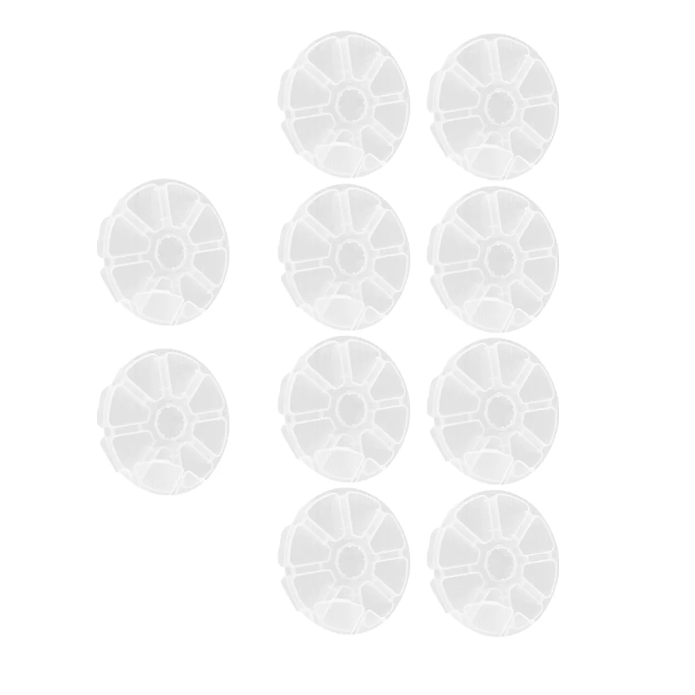 

10 PCS Plastic Organizer Desktop Container Nail Stuff Beaded Clear Bins