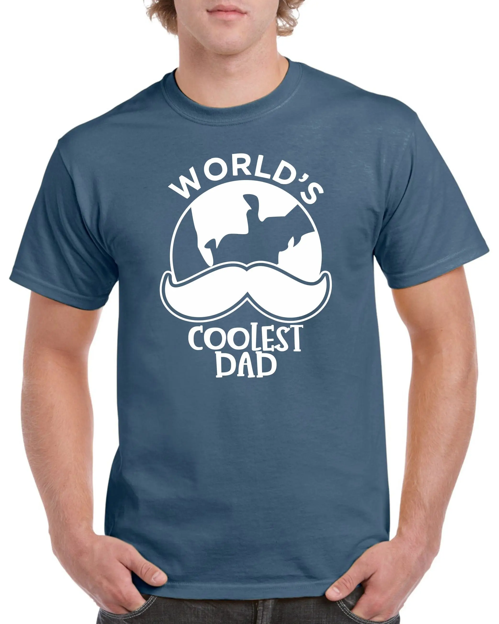 Мужская футболка на День отца для папы день рождения папа миры самая крутая