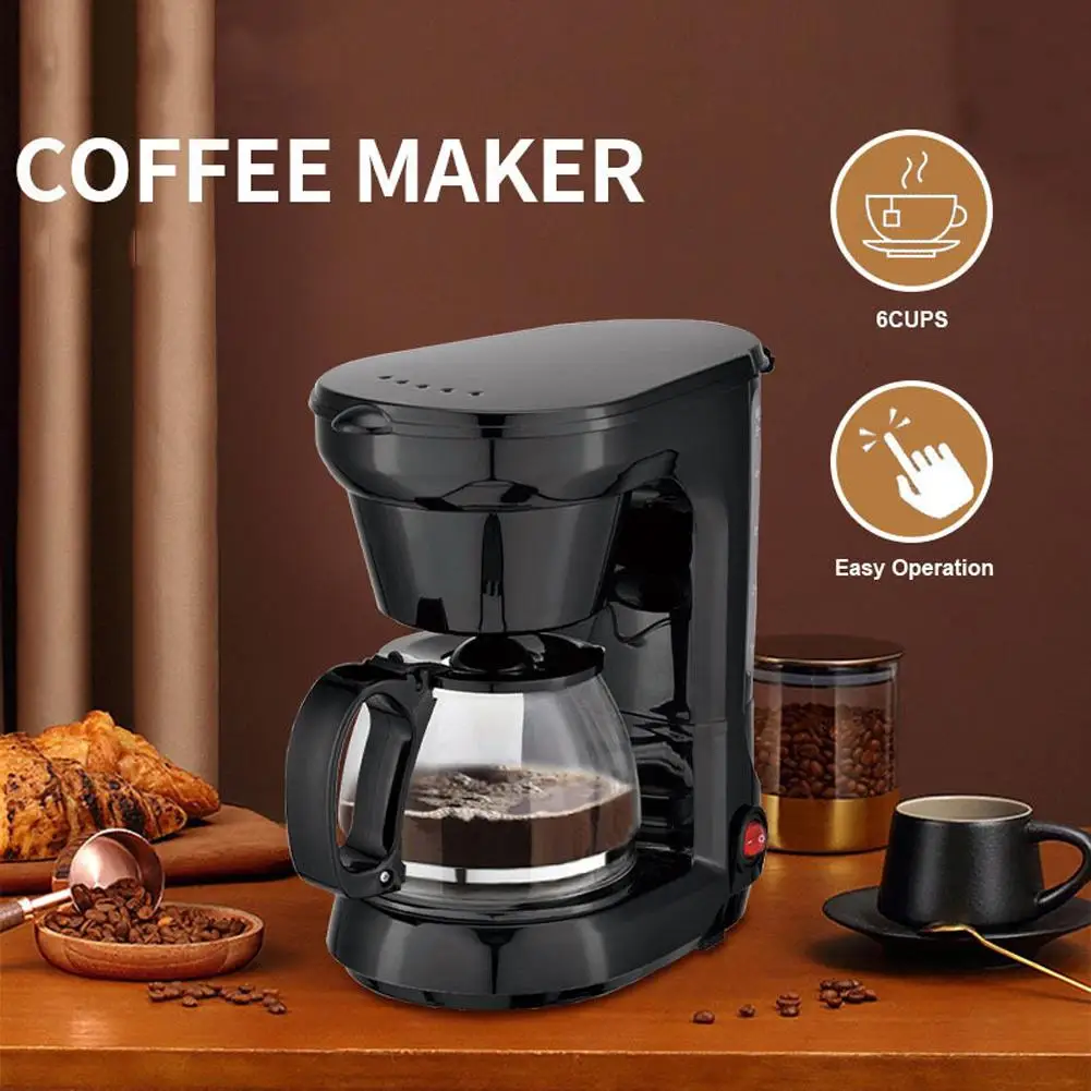 

YOUZI 650w Automatic Drip Coffee Maker 750ml Large Capacity Espresso Machine With Thermostatic Base Suitable For Beginners