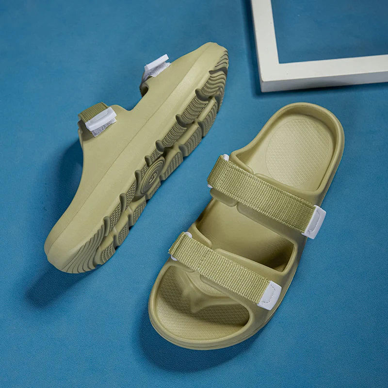 Сандалии мужские регулируемые мягкая нескользящая подошва платформа пляжные