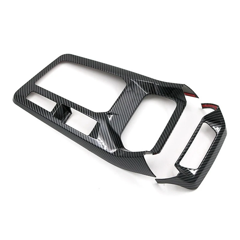 

4PCS For MG 5 MG5 2020 2021 Car Central Control Gear Shift Panel Cover Trim Cup Holder Decoration Frame Accessories