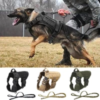 tactical dog harness pet german shepherd k9 malinois training vest dog harness and leash set for all breeds dogs
