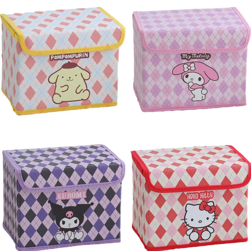 

Sanrios My Melody Cinnamoroll аниме Kawaii мультфильм складная косметика Отделка Коробка для спальни