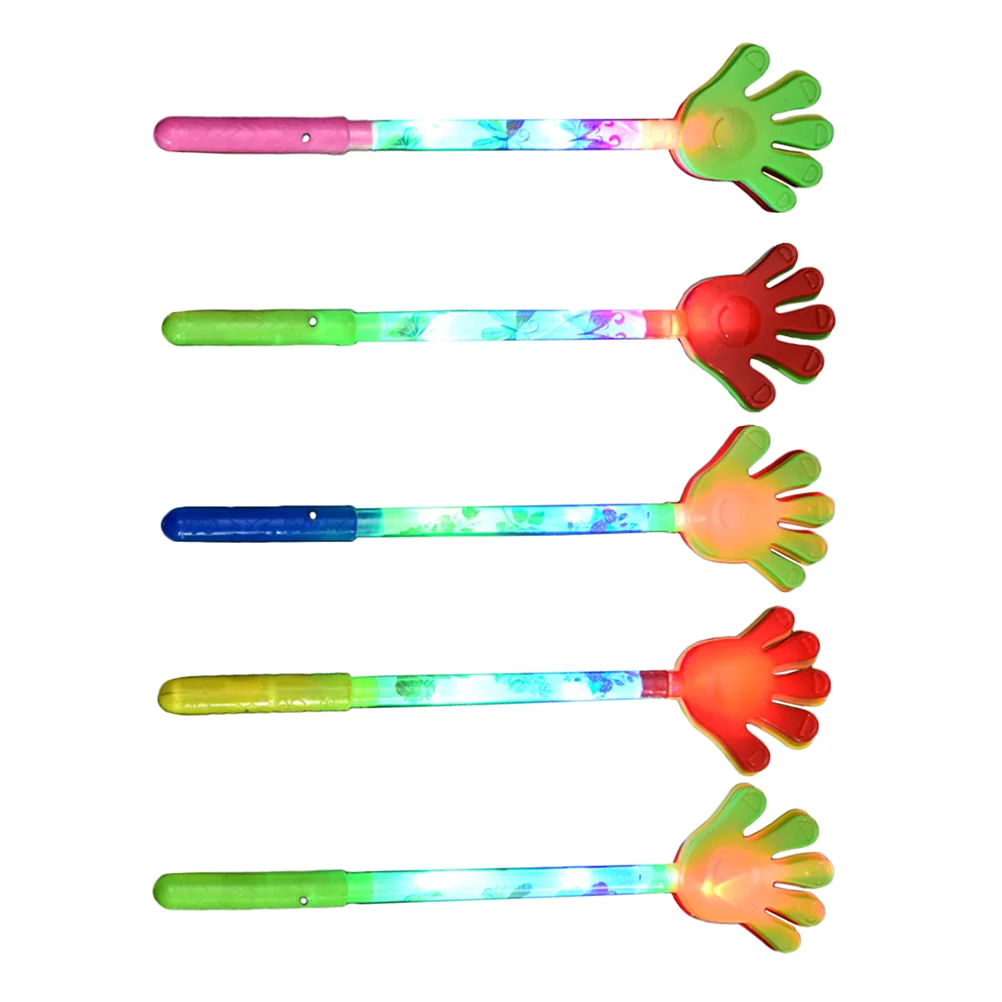 

5 Pcs Make Decision Palm Clap Child Christmas Toys Plastic Noisemaker Clappers Five-finger