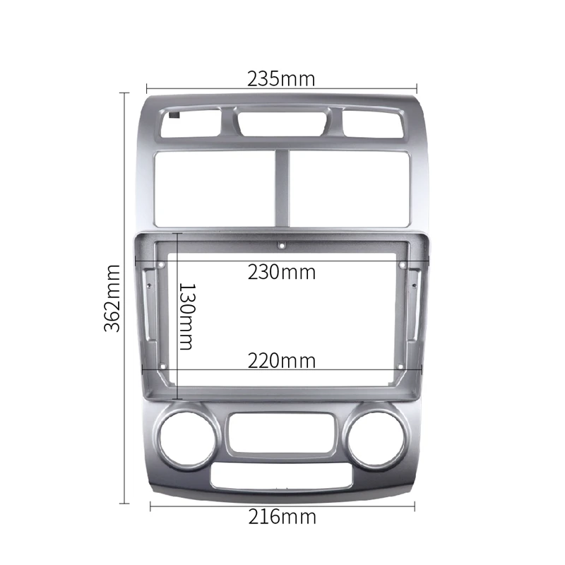 2 Din Автомобильная радиоустановка Fascia ДЛЯ KIA Sportage 05-10 DVD стерео рамка пластина