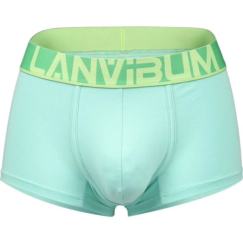 

Boxers Mens Breathable Spandex Soft Male Underwear Super Elastic Oxygen Breathing Surface Fitting 6 Solid Color Sport Shorts