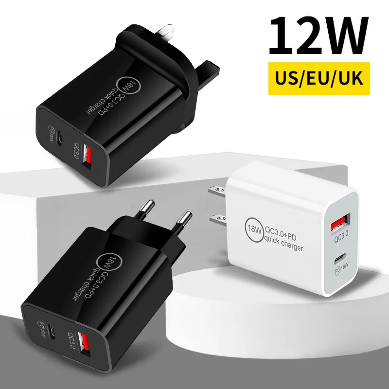 Зарядное устройство PD12W 5V2A Зарядная головка европейского и американского