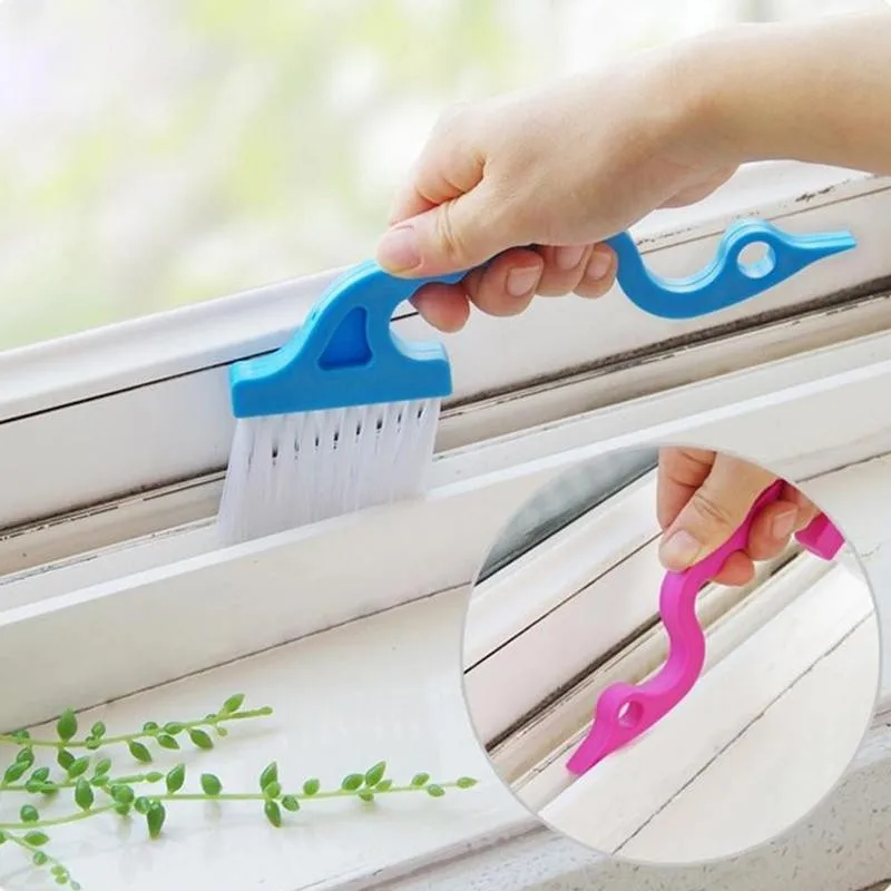 

Swan-shaped Window Slot Cleaning Brush Scraper Brush Window Sill Gap Cleaner Household Cleaning Brush Groove Gap Brush