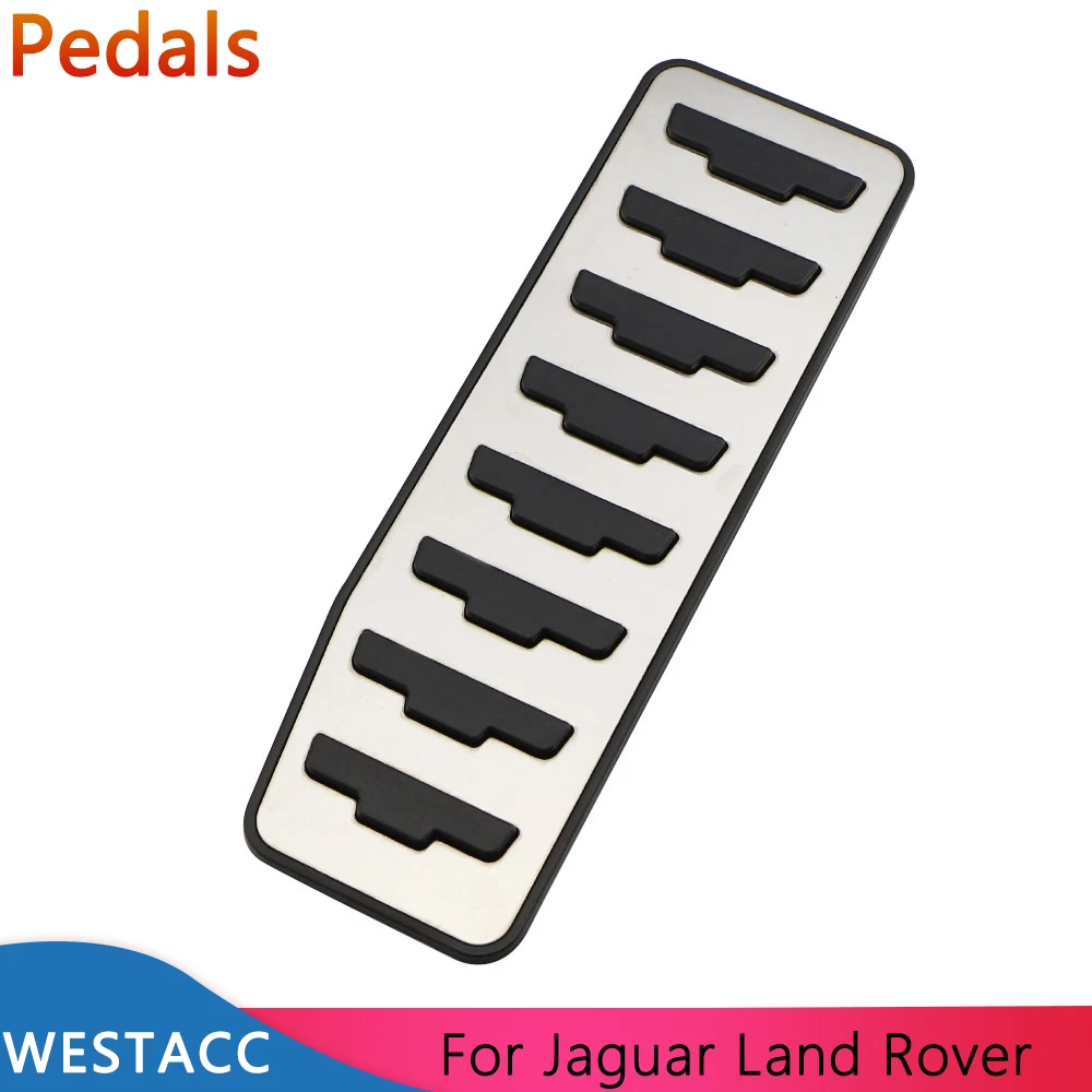 Car Dead Pedal Foot Rest Pedal Cover for Land Rover Discovery Sport Range Rover Evoque for Jaguar F-Pace XE XF LHD Accessories