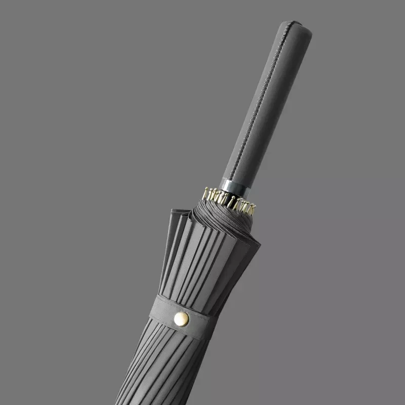 

2023 Hot Sale Long Handle Big Business Umbrella High Quality 24K Strong Windproof Glassfiber Parasol Outdoor Activities Golf Umb