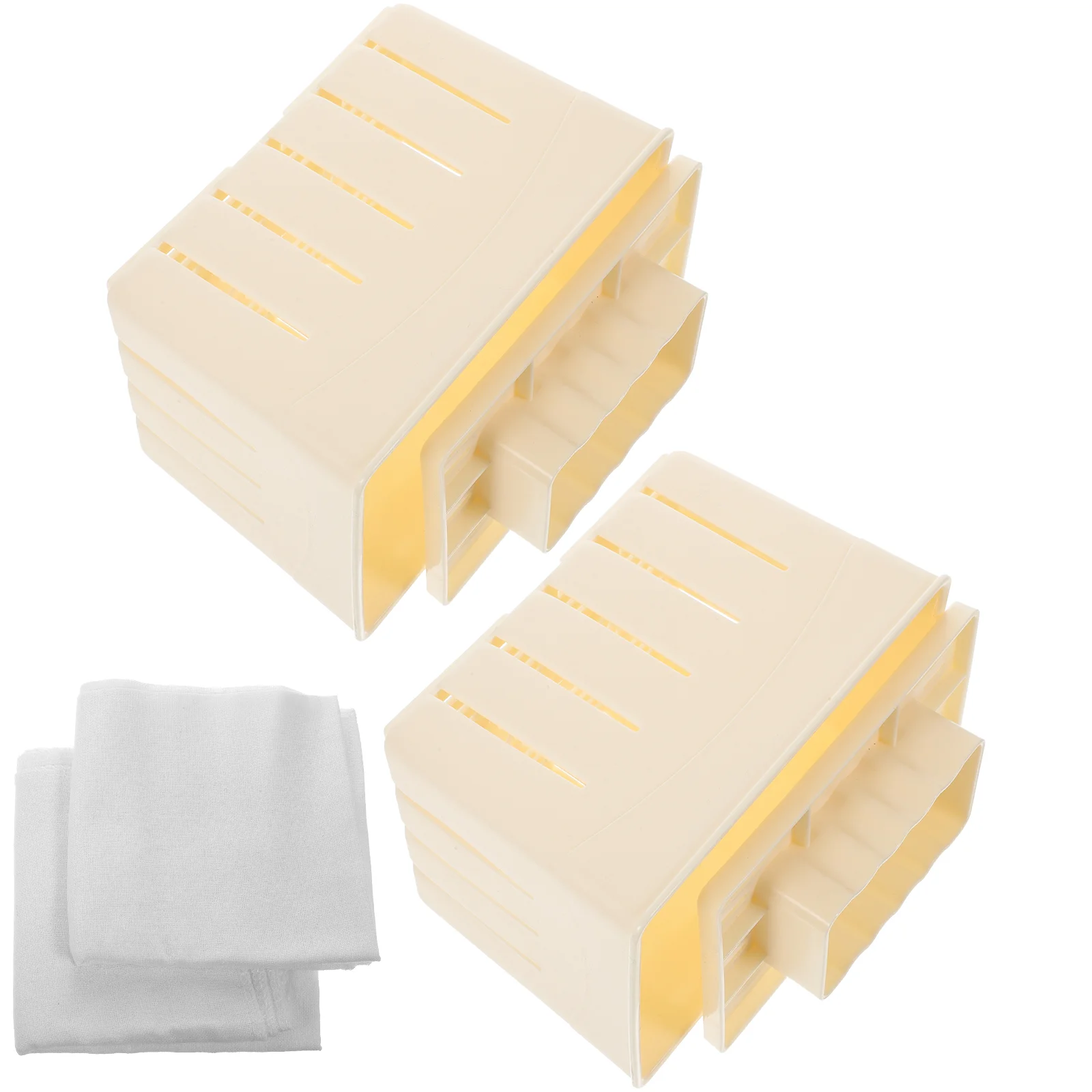 

2 Sets Homemade Tofu Stamper DIY Tools Home Supplies Food Tofu Making Molds Cotton Tofu Maker