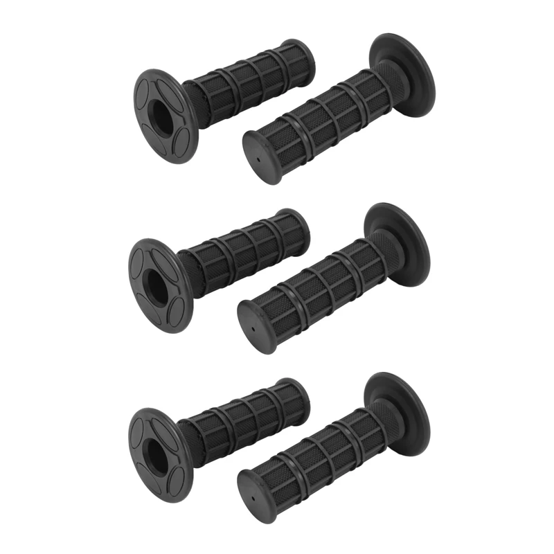 

6X мотоциклетные ручки, ручки, мотоциклетные ручки, скутеры, четырехколесные, 24 мм, резиновые, мотоциклетные, черные