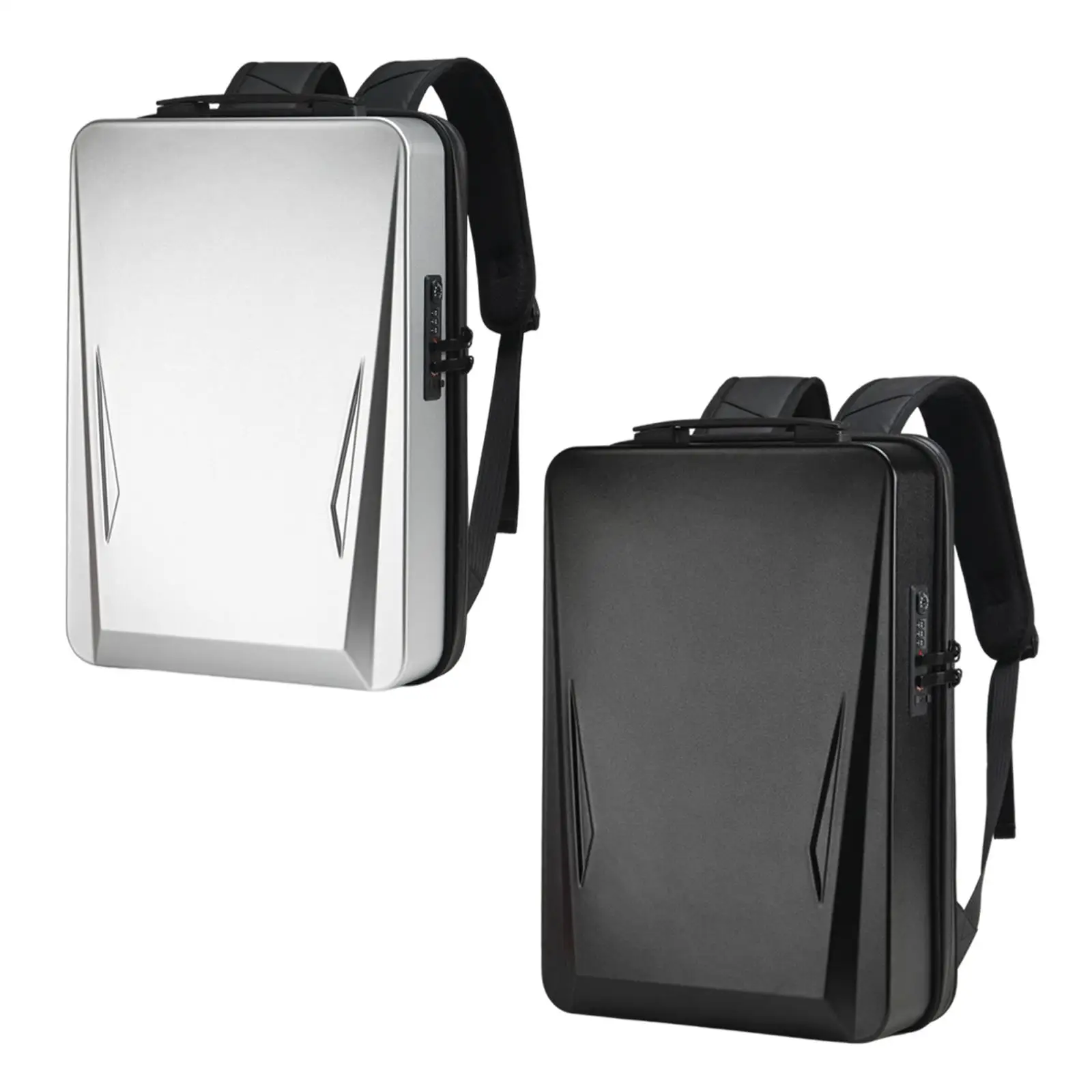 

17.3-Inch Hard Shell Laptop Backpack USB Charging Men Business Travel Bag