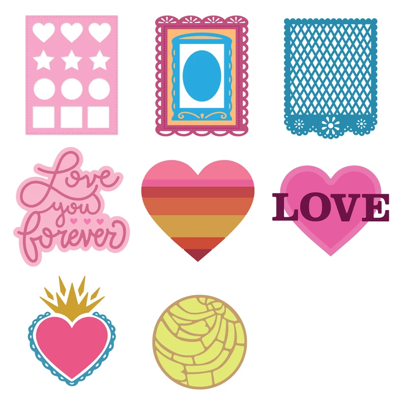 

2023 Love Series Metal Cutting Dies for Scrapbooking Handmade Tools Mold Cut Stencil DIY Card Make Mould Model Craft Decoration