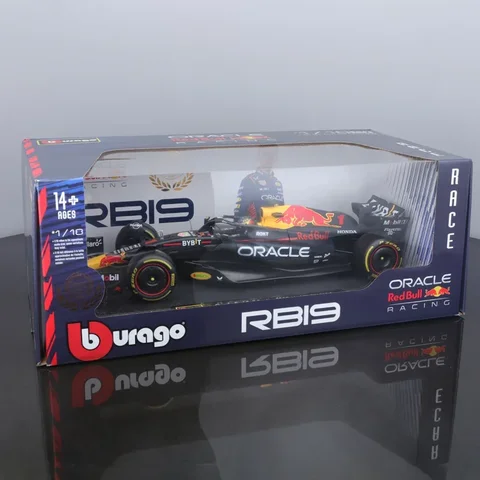 Ограниченная версия 1:18, модель автомобиля Bburago F1 2023 Red Bull Racing Rb19 Winner Car Max Verstappen #1, коллекционный подарок