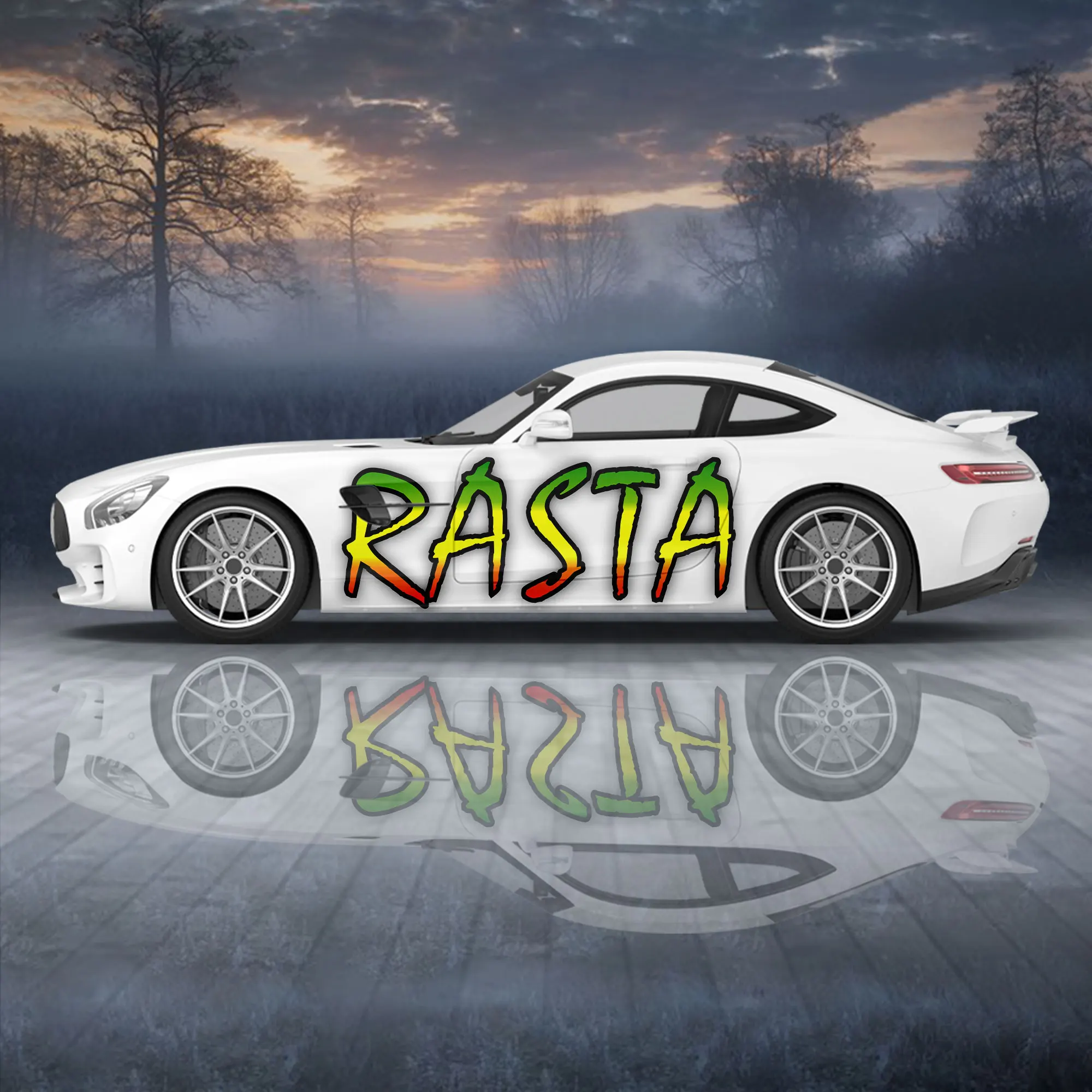 

Мультяшная анимационная универсальная наклейка для украшения автомобиля, наклейка для модификации автомобиля, трехцветная литой винилова...