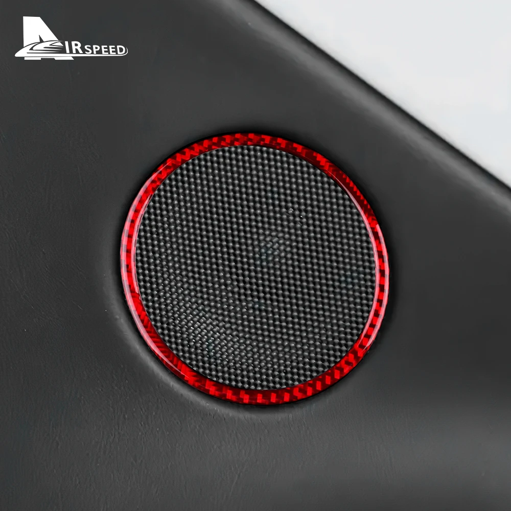 Настоящая мягкая наклейка из углеродного волокна для Tesla Model 3 Highland 2024 звуковое