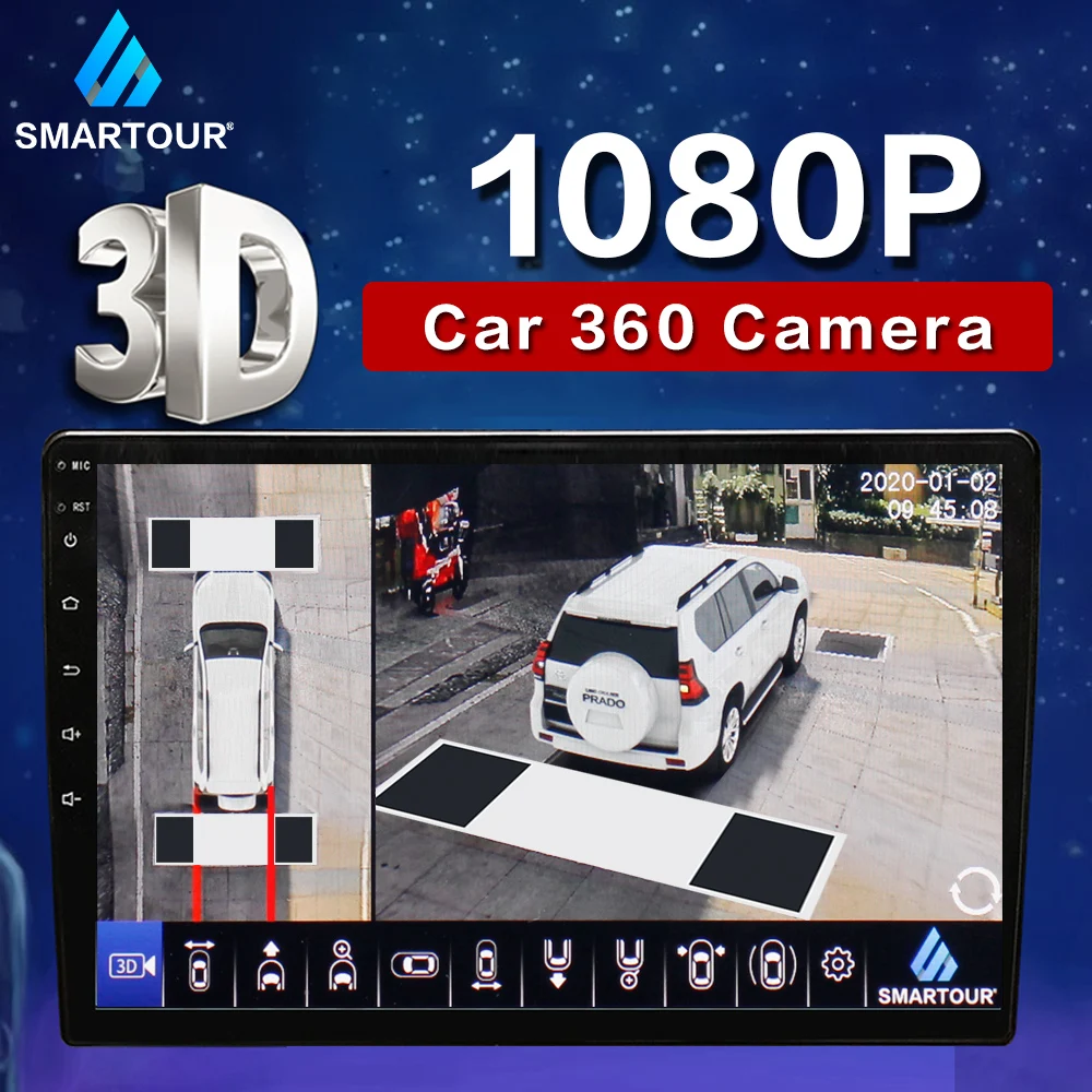 

3D 1080P HD 360 Degree Bird View Surround System Panoramic View All Round View DVR Camera Quad-Core CPU many Car Model Optional