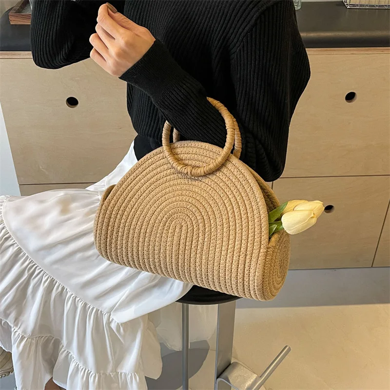 Сумочка Соломенная пляжная сумка для отдыха на море и в западном стиле