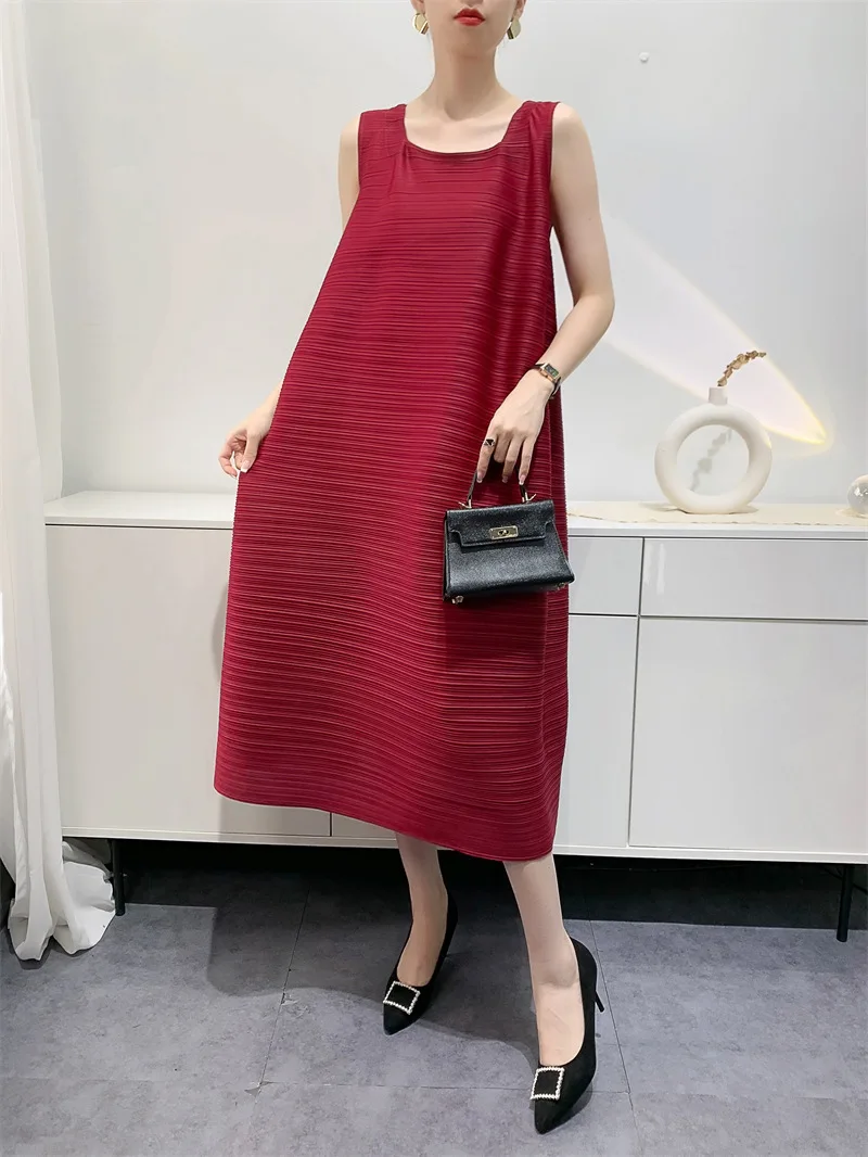 MIYAKE-женское художественное плиссированное платье свободное высококачественное