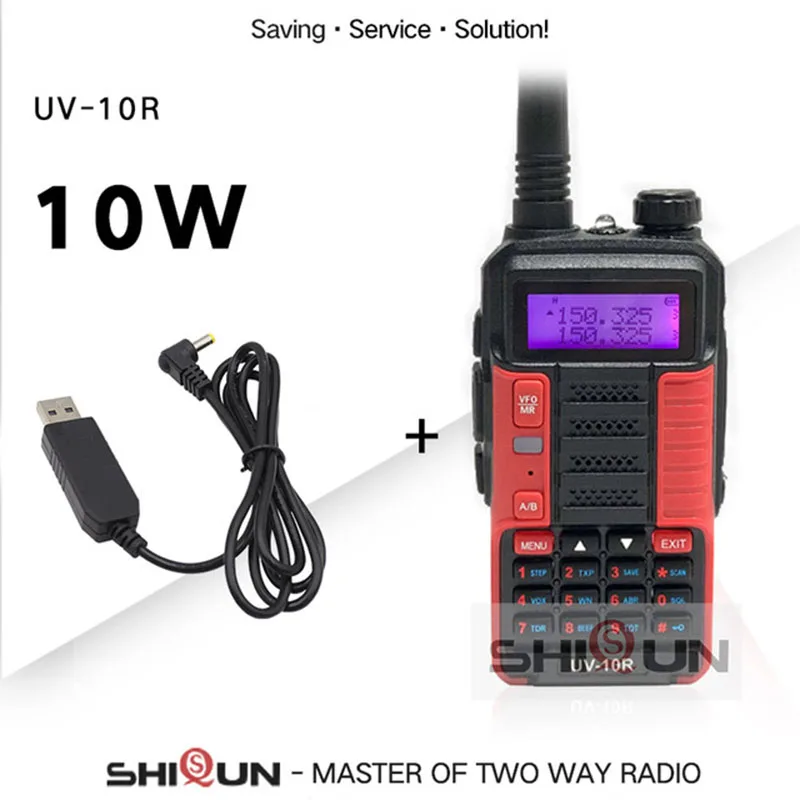 

2PCS 1PC Baofeng UV 10R Walkie Talkies 10 KM High Power 10W Dual Band UHF VHF Two way CB Ham Radios UV-10R UV-5R UV 5R 82 UV10R