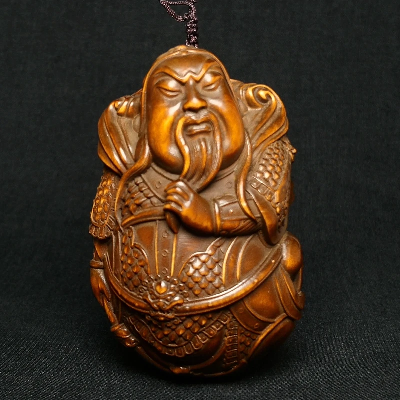 Статуя Гуань Юй из самшита